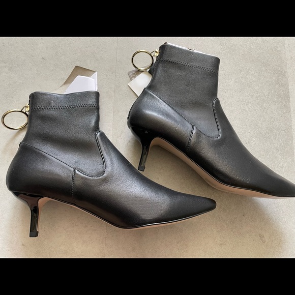 Brand new H&M real leather stretch ankle boots size 8 - Picture 2 of 3